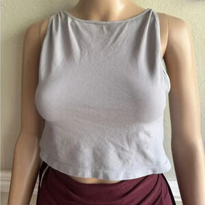 FREE PEOPLE  SEAMLESS TOP M/L GRAY NWOT